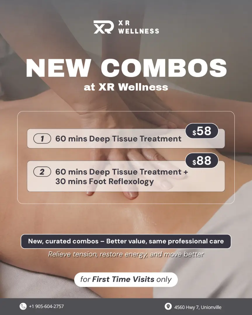 Deep tissue treatment and foot reflexology